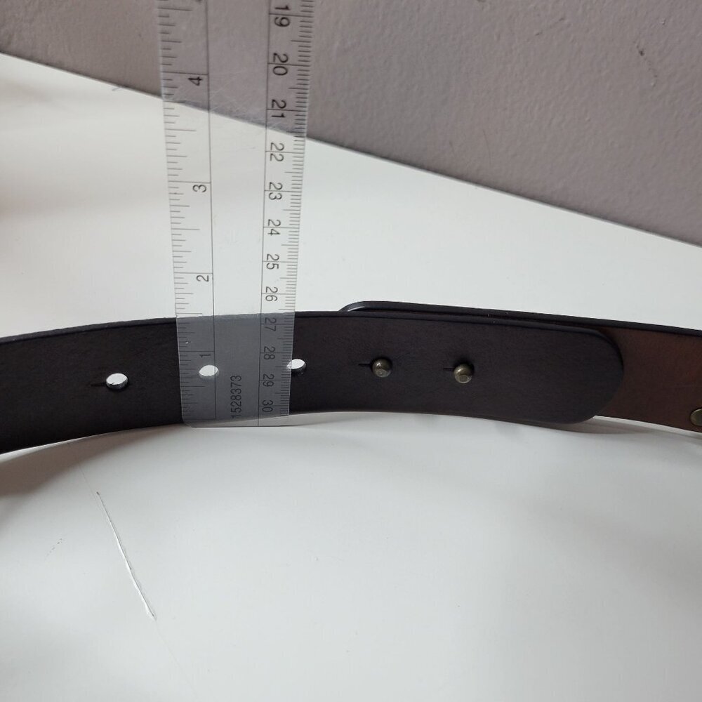 Hobo Brown Leather belt Women size 34 - Picture 10 of 11